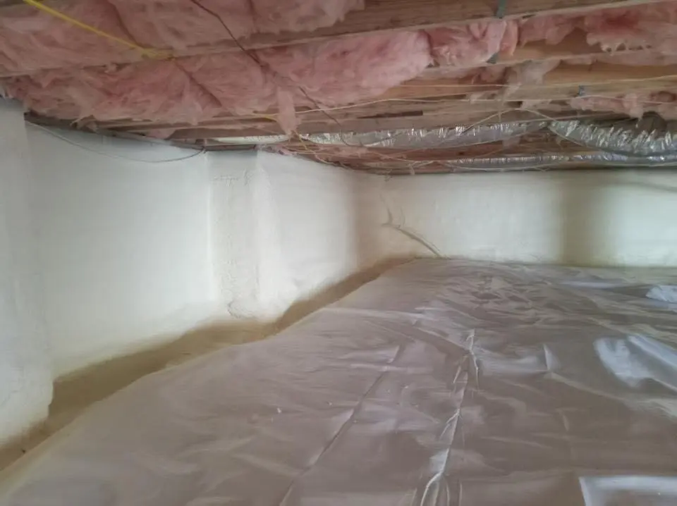 Crawl space encapsulation with closed-cell spray foam for Roof Maintenance in LaFayette
